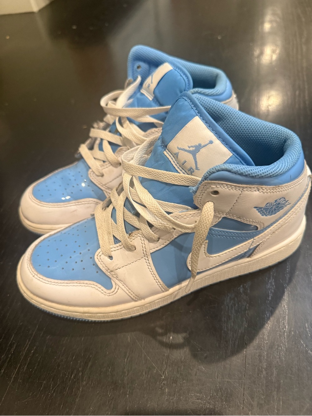 Jordan Kids' Mid-Top Sneakers - White & Light Blue